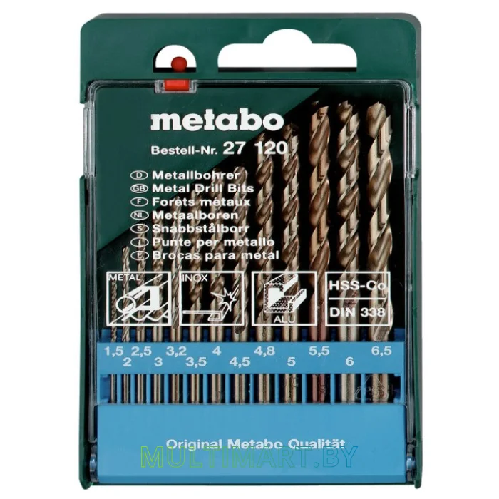 Набор сверл Metabo 627120000 (13 предметов)